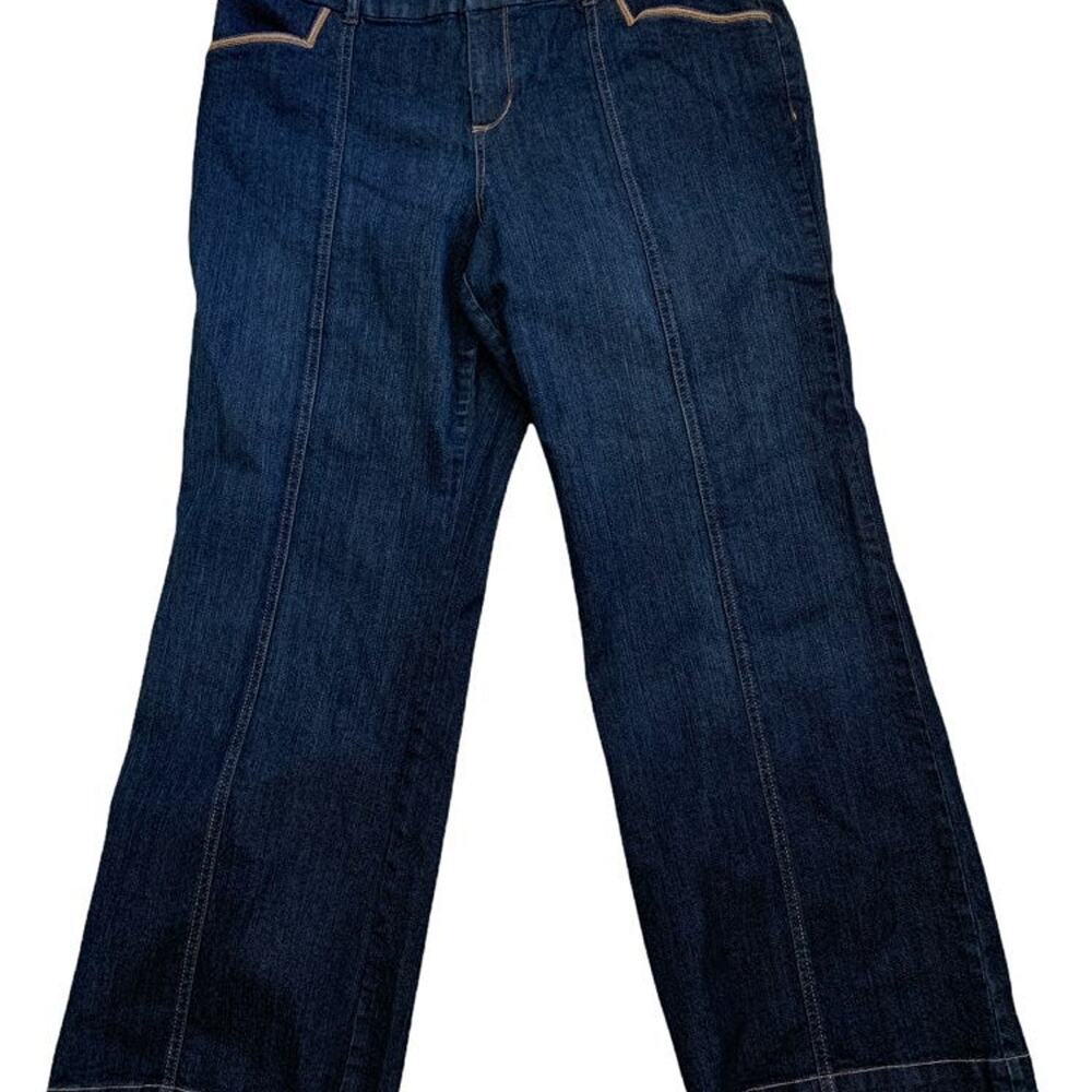 *Style & Co Women's Size 18 Jeans Bellbottom Trousers Exclusive Decorations